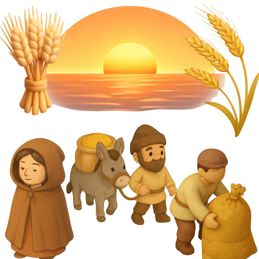 Ruth and Boaz 3D Clipart – Bible Story PNG Bundle for Sunday School (59 Files)