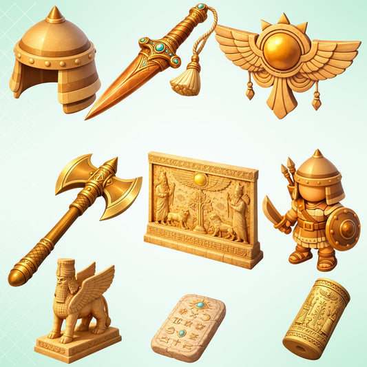 Mesopotamia Clipart – 54 Ancient Civilization PNG Files – Sumerian, Babylonian & Assyrian History Graphics