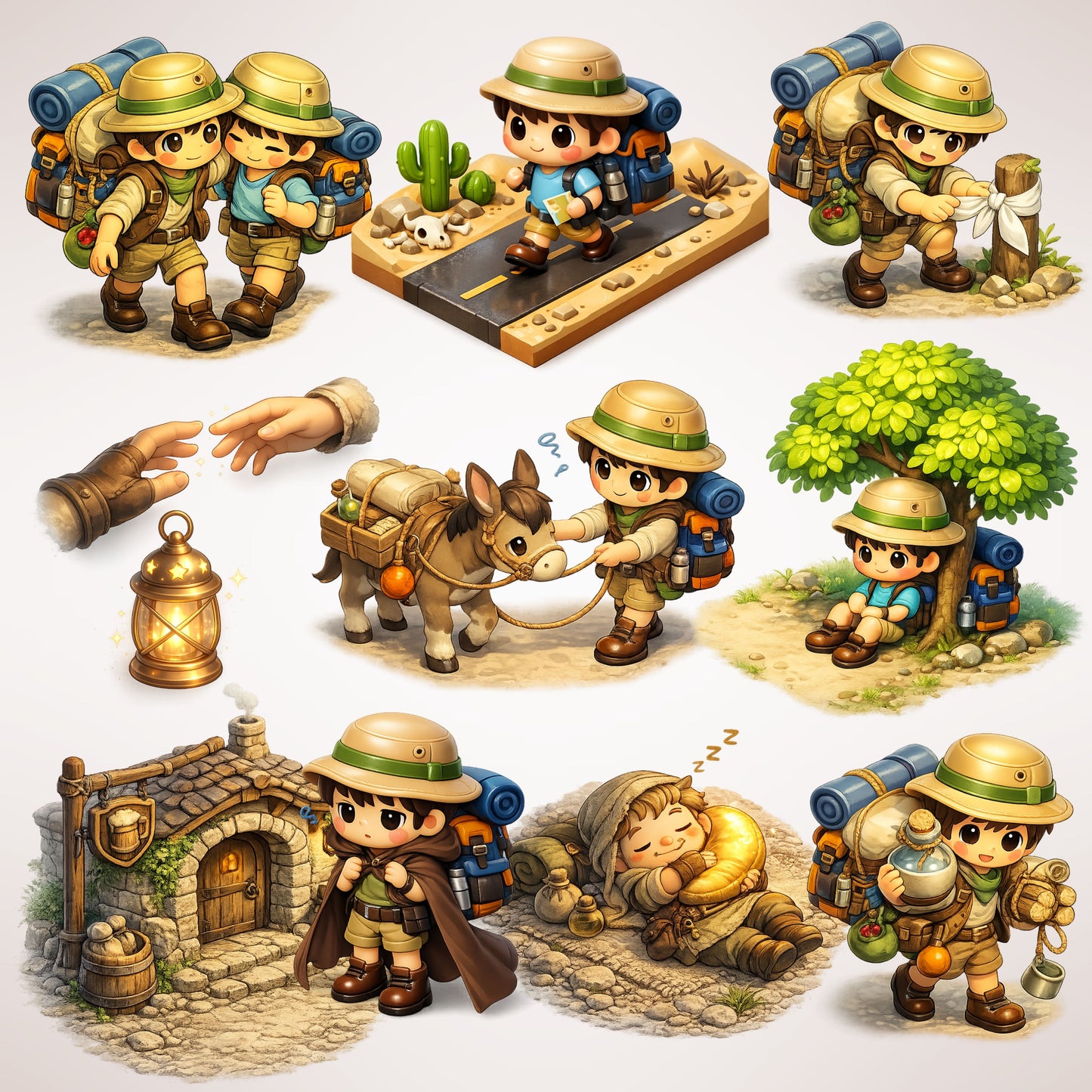 Inca Empire 3D Clipart PNG Bundle – 55 Ancient Civilization Graphics for History Classroom & Homeschool