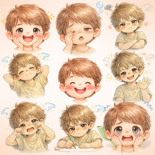 Emotion Faces for Kids Clipart – 55 PNG | SEL Feelings, Classroom Posters, Behavior & Emotion Charts