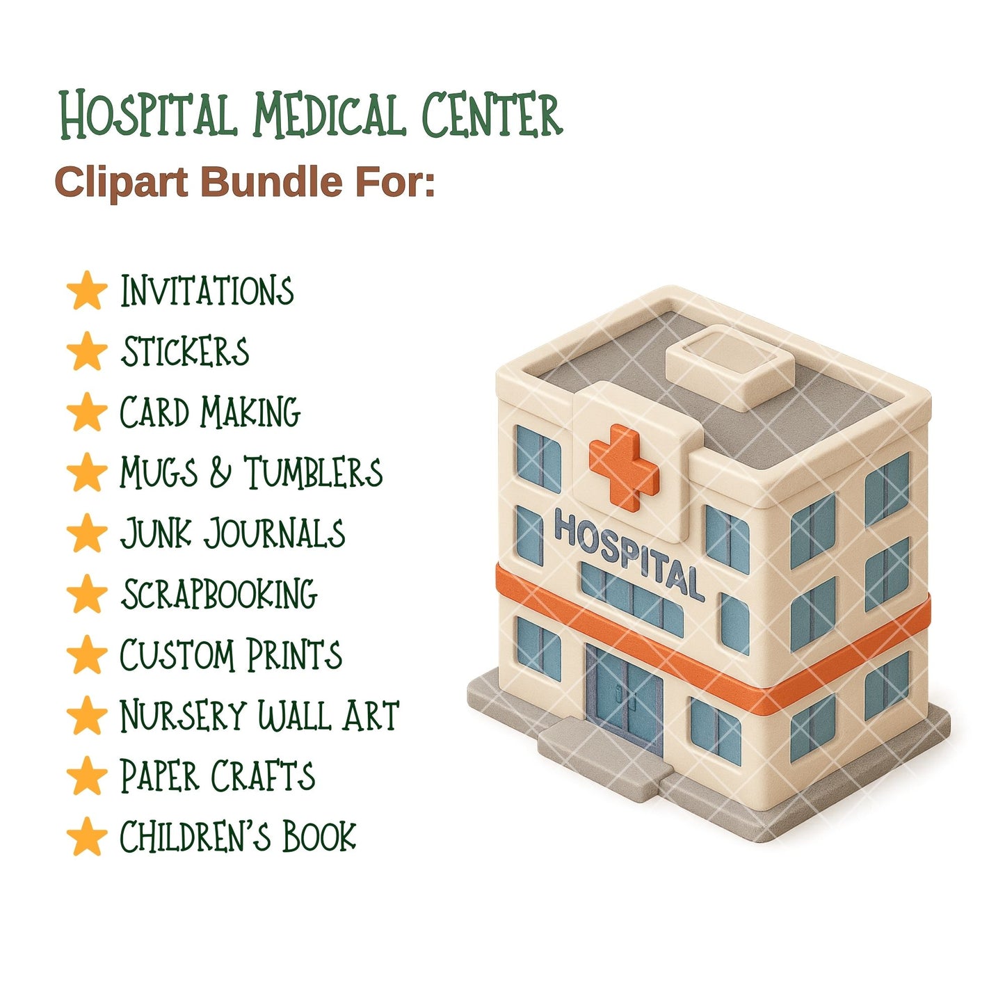 Medical 3D Clipart PNG | Doctor Nurse Hospital Icons | Healthcare Illustrations | Medical Center Graphics | Commercial Use