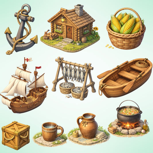 Plymouth Pilgrims Clipart – 53 Colonial PNG Files – Mayflower Ship, Thanksgiving & Colonial Life Graphics