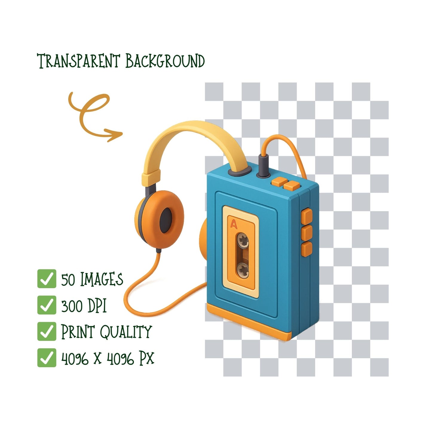 Retro Technology Clipart PNG – Vintage Gadgets 80s 90s | Old Computers, Cassettes & Retro Devices (50 Files)
