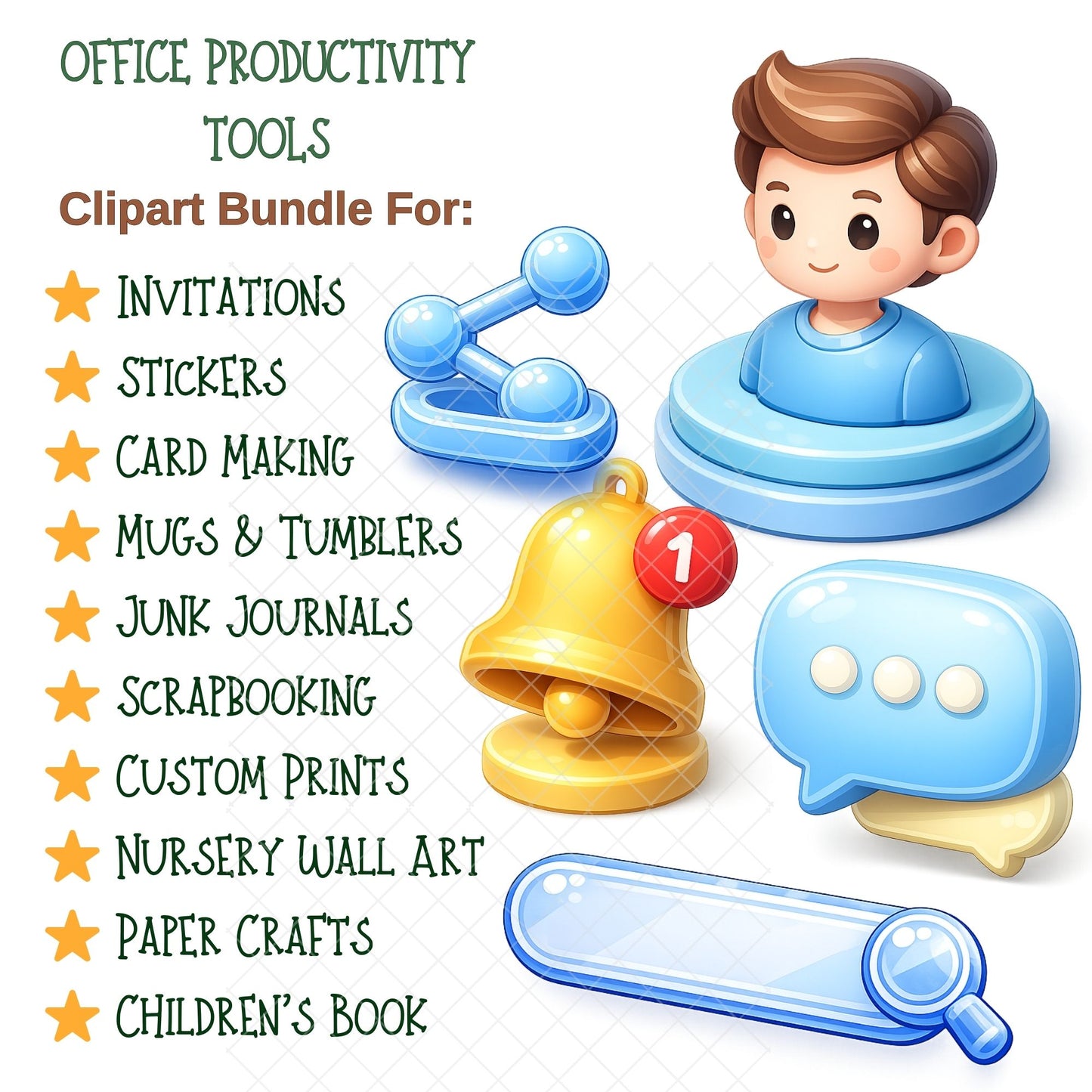 UI Interface Icons PNG Bundle – 50 Glossy App & Game Dashboard Icons for Web & Mobile Design