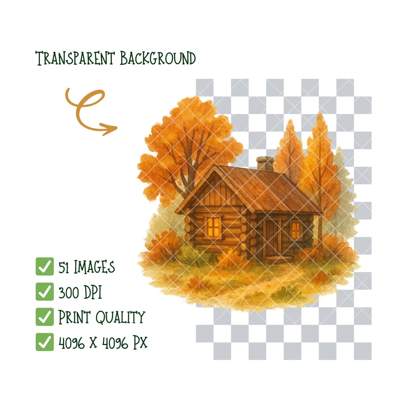 Autumn Forest Critters Clipart PNG | Watercolor Fall Woodland Animals | Cozy Autumn Nursery Art | Thanksgiving Forest PNG | Commercial Use