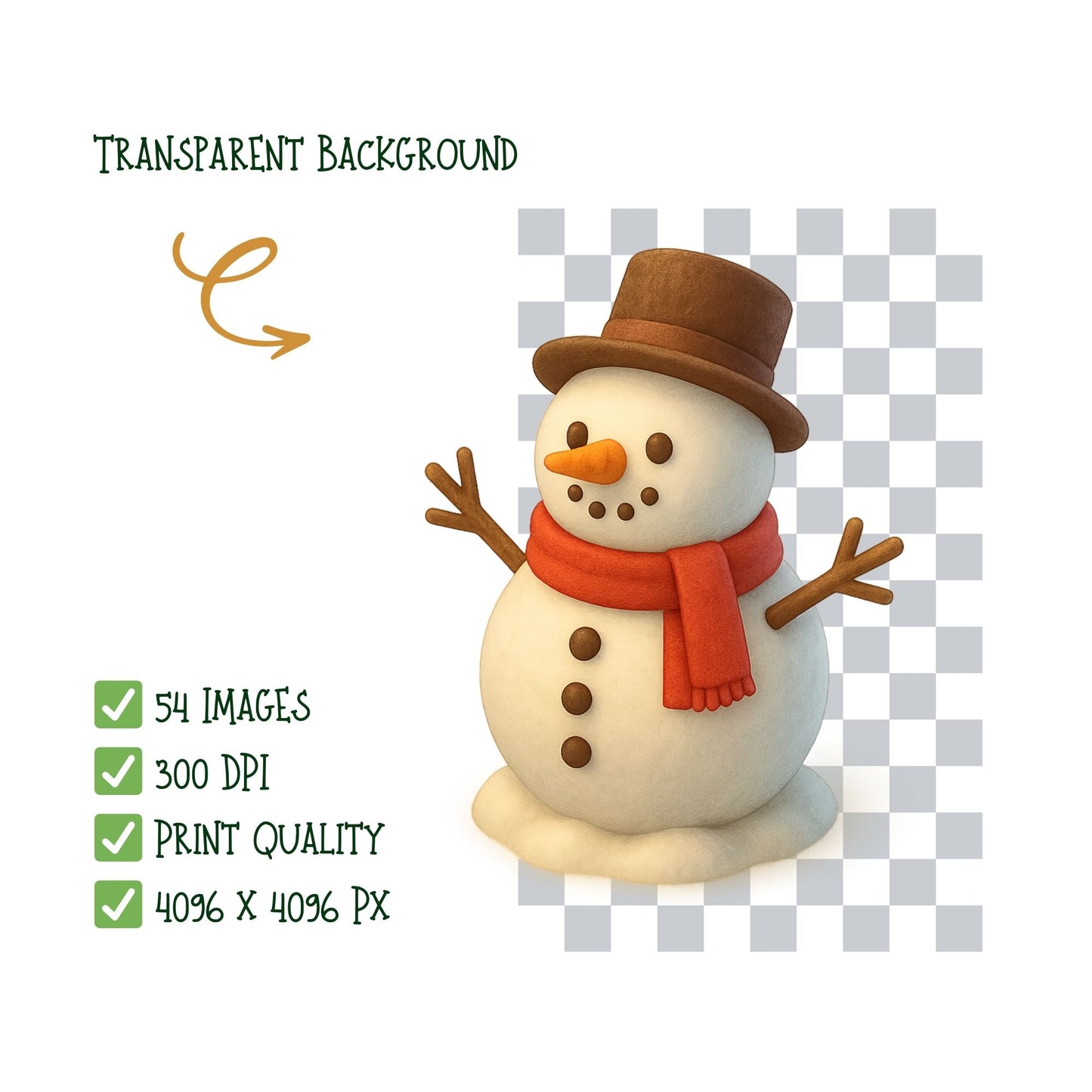 Christmas Village Clipart, 3D Holiday Town PNG Bundle, Winter Houses Shops Lampposts, Festive Decor Set (54 PNG)
