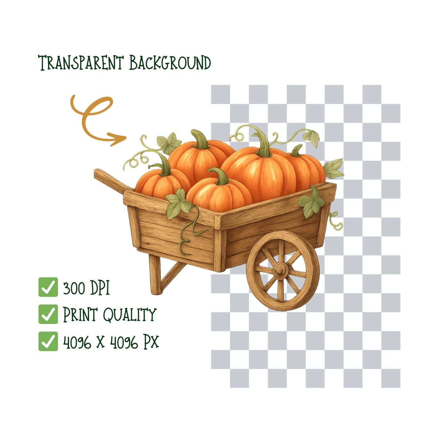 Watercolor Autumn Harvest PNG Bundle – Fall Farm Clipart, Rustic Pumpkin & Thanksgiving Art (56 Files)