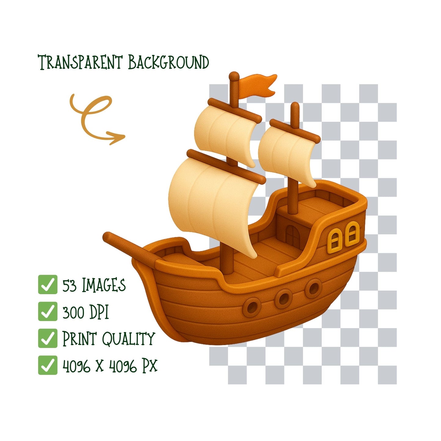 Vintage Travel Clipart Bundle – Retro Adventure PNG, Explorer Icons, Travel Journal Graphics, Old World Travel Clipart, 53 PNG