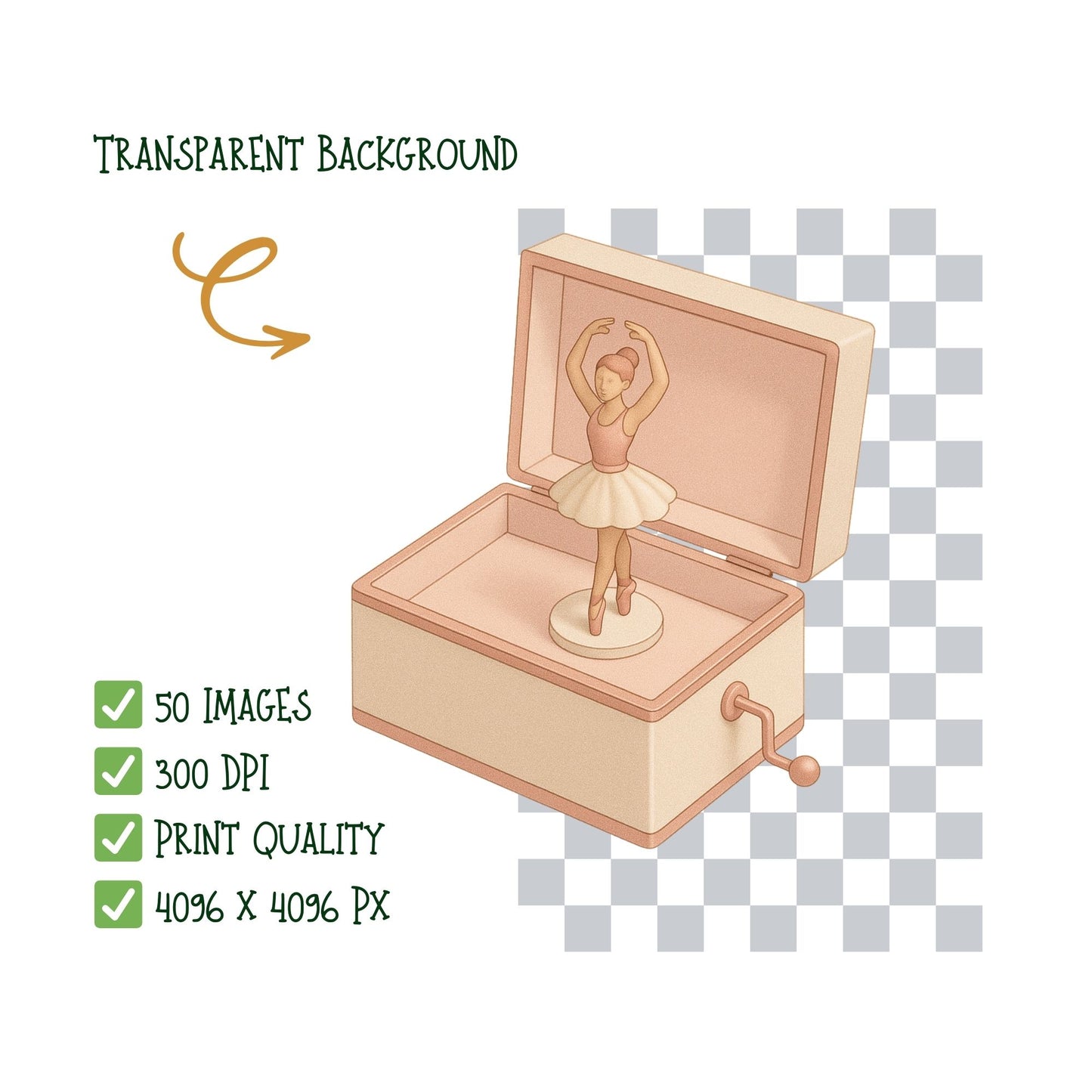 Ballerina 3D Clipart PNG – Ballet Studio, Dance Poses, Tutus & Shoes (50 PNG)