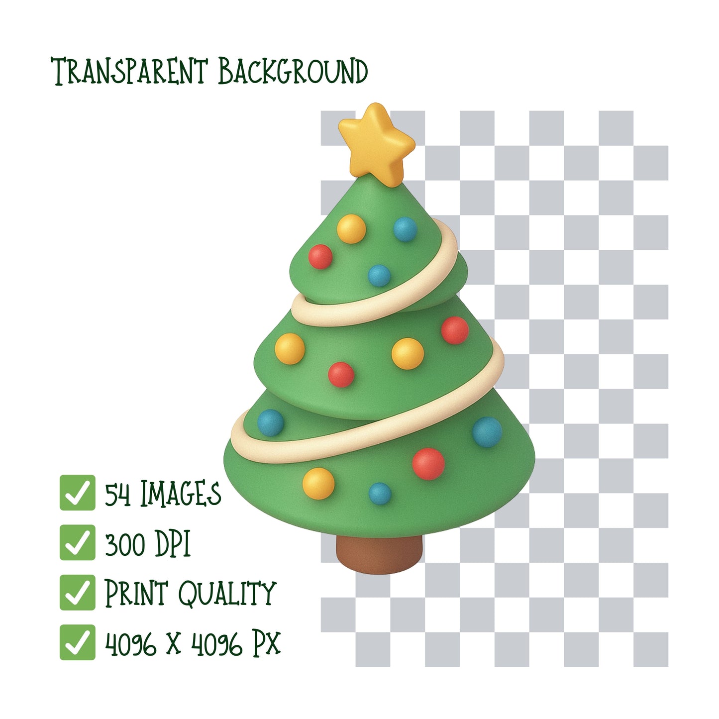 Holiday 3D Clipart PNG Bundle – 54 Seasonal Isometric Icons for Christmas, Halloween & More