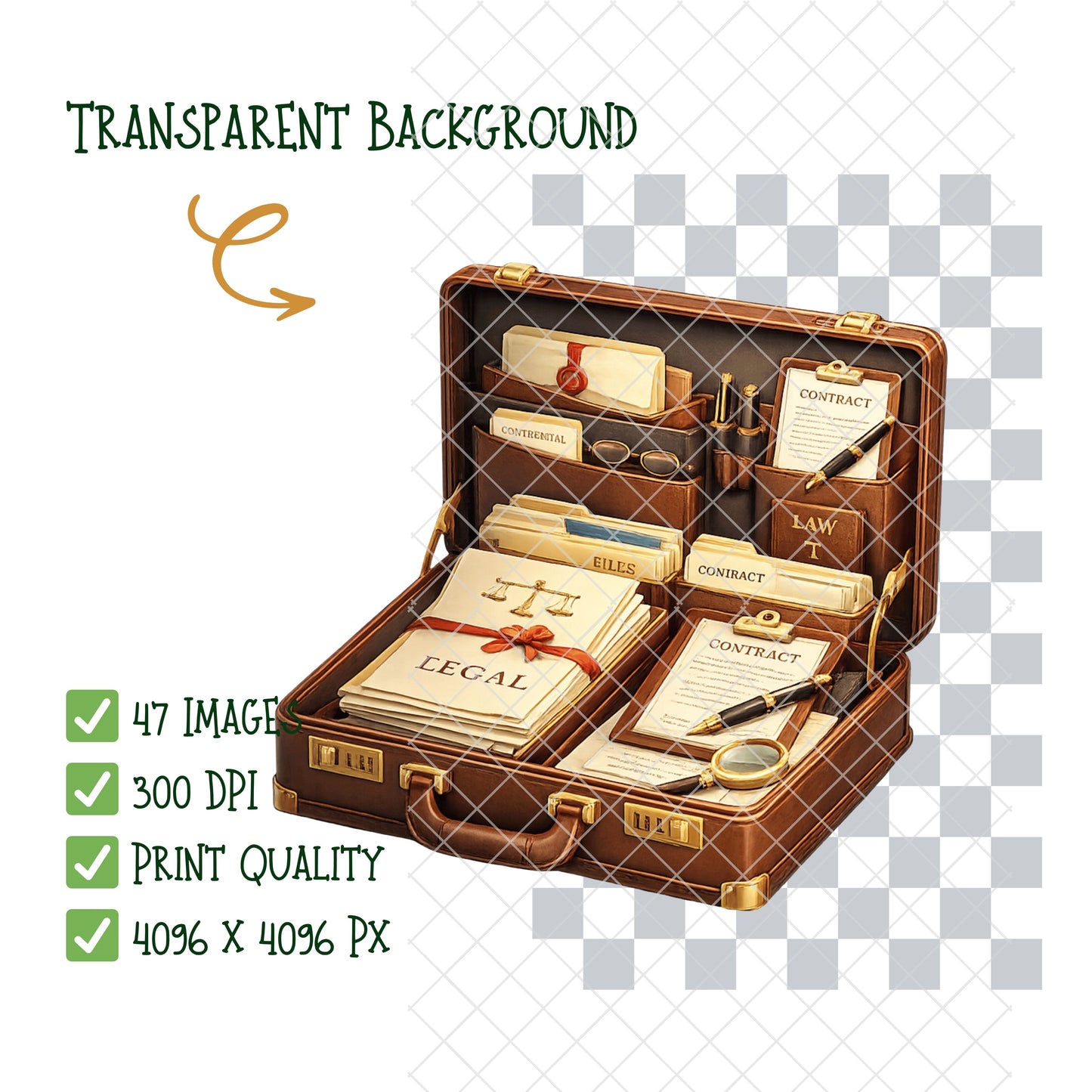 Lawyer 3D Isometric Clipart PNG Bundle – 47 Legal Graphics for Law Firm Branding & Education