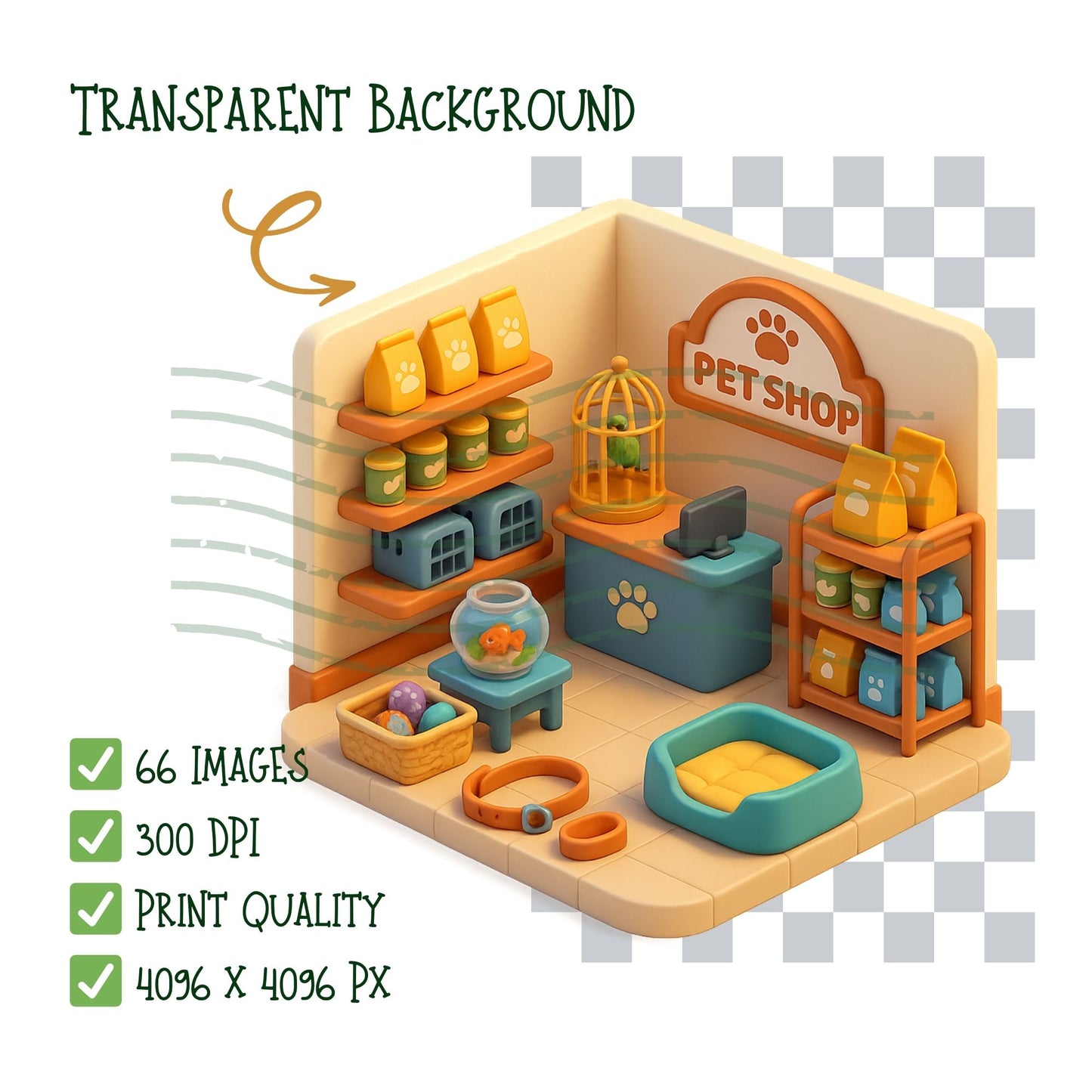 Pet Care 3D Clipart – 66 PNG Vet, Grooming & Animal Graphics | Dogs, Cats, Adoption, Animal Care