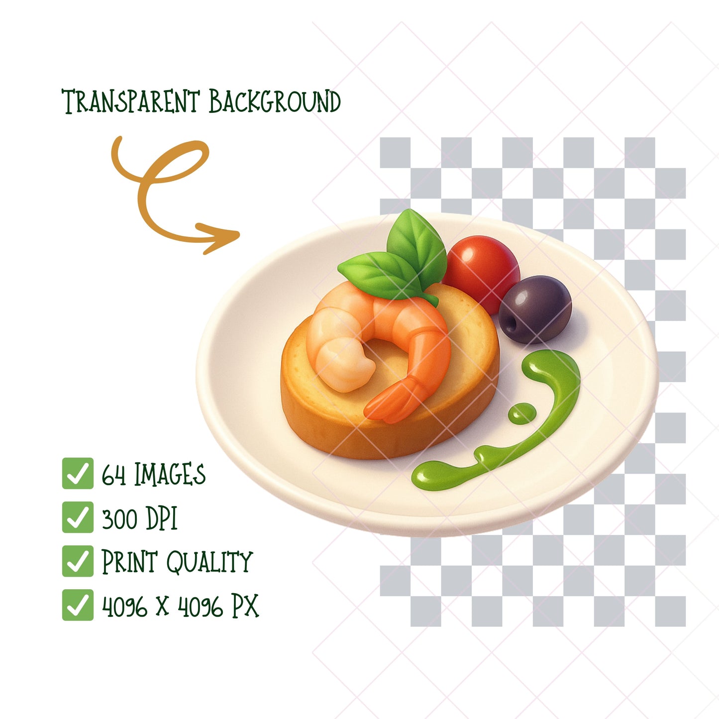 Fine Dining Watercolor Clipart – 65 PNG Restaurant & Bistro Graphics | Chef, Wine, Table Setting, Cafe Art