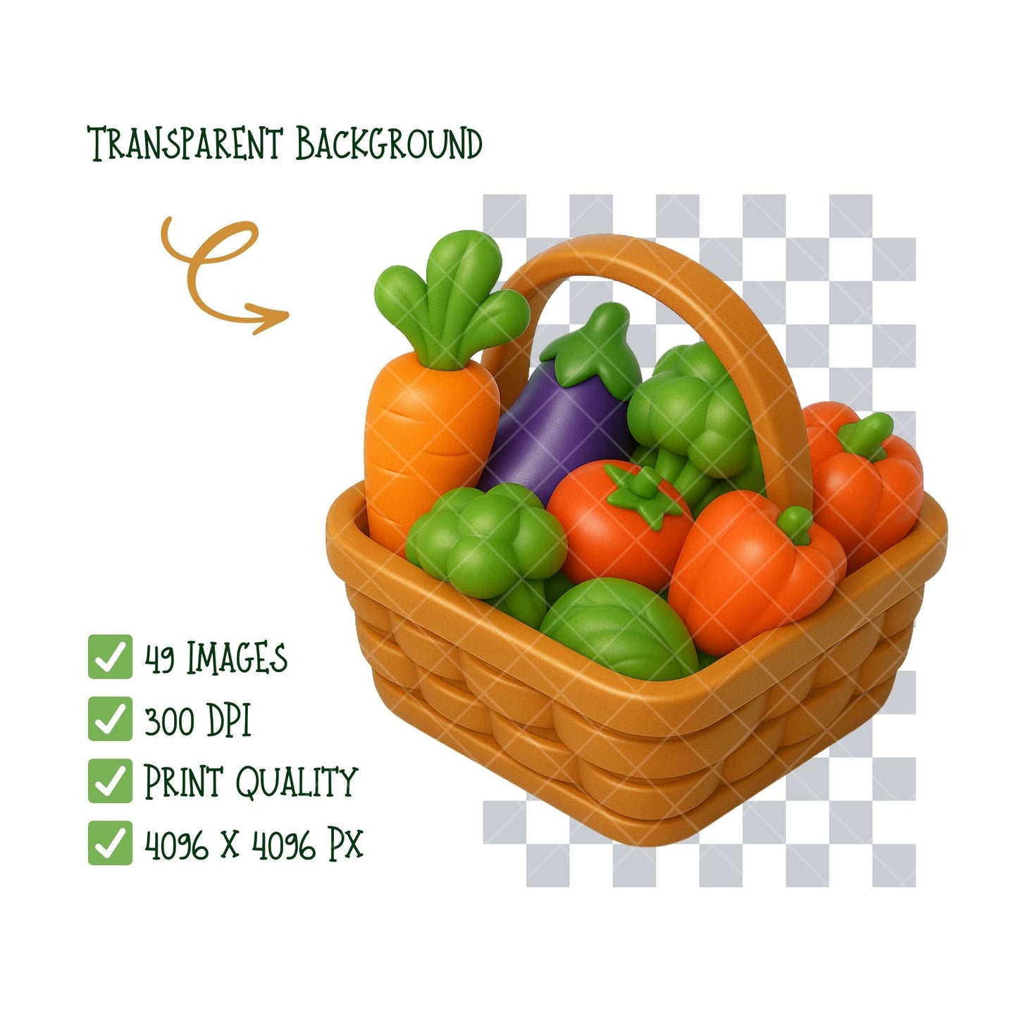 Farmer Agriculture PNG Clipart Set, Farm Animals & Gardening Graphics, Kids Crafts Stickers, Planner Clipart, 49 PNG Files