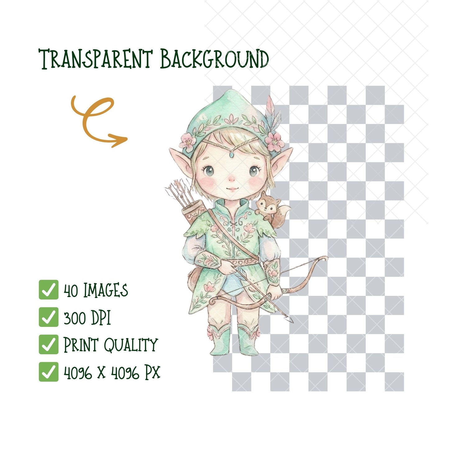Archery Clipart Bundle – 40 Pastel PNG Files | Kids Archery, Targets, Bows & Adventure Graphics