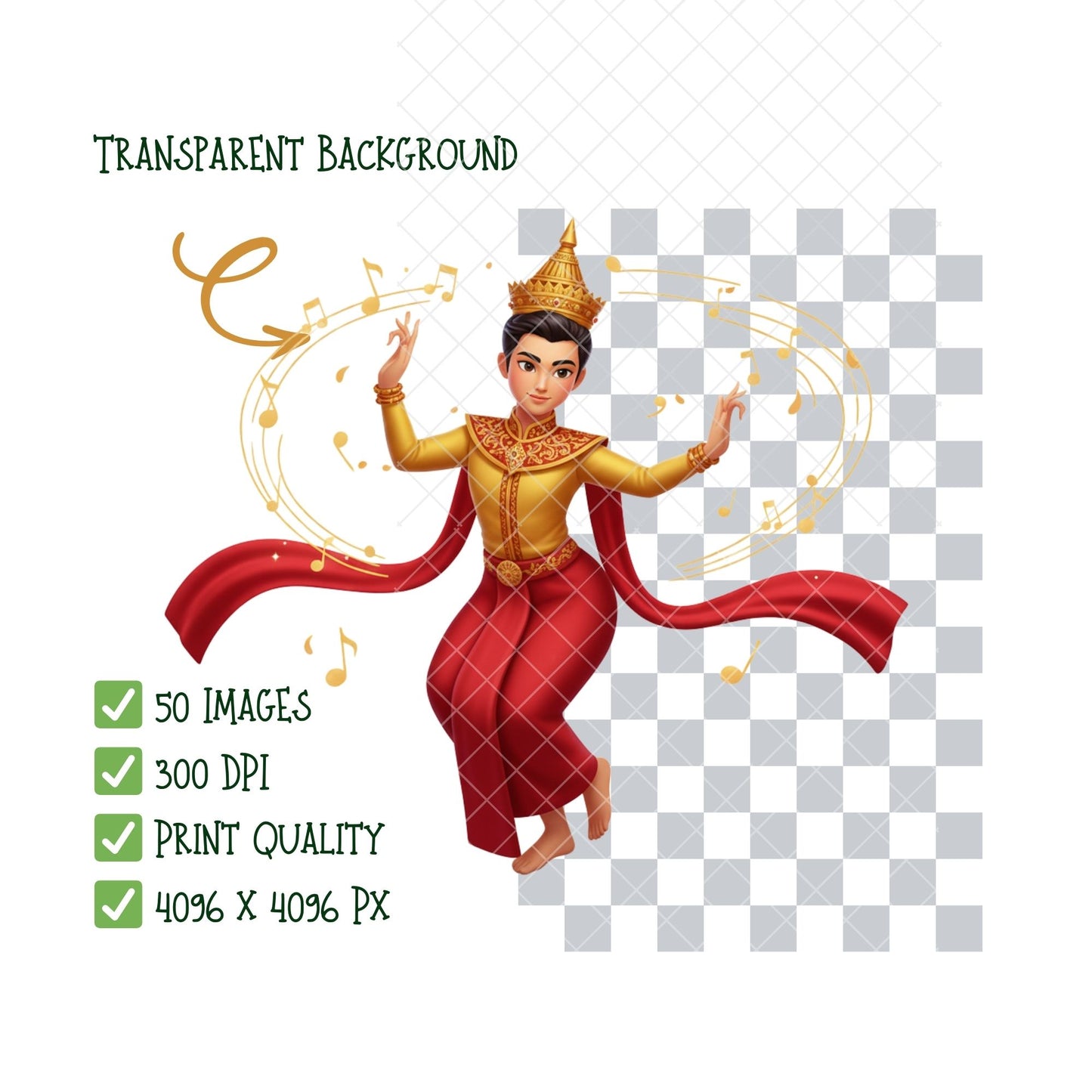 Dancer 3D Clipart Bundle – 50 Dance PNG Files – Ballet, Hip Hop, Salsa & Modern Dance Graphics