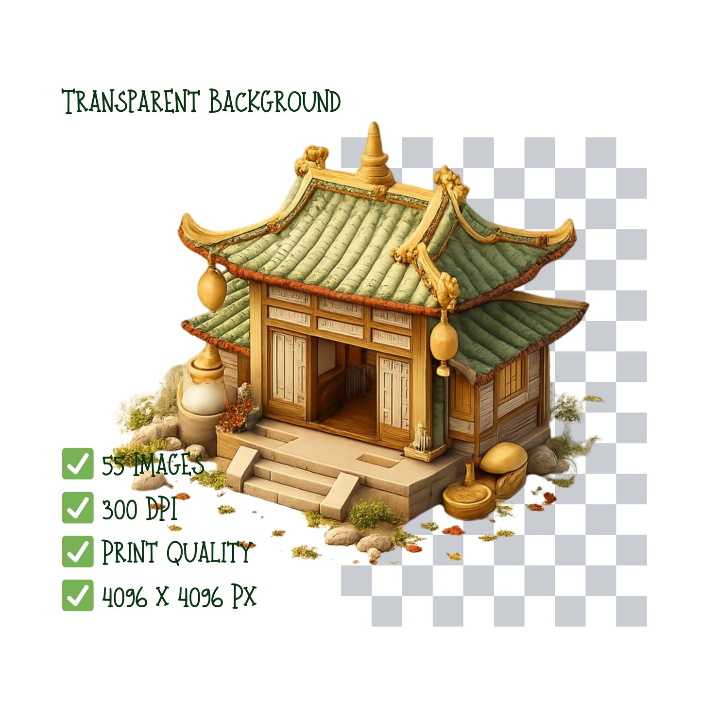 Ancient China Clipart – 55 Chinese History PNG Files – Pagoda, Dragon & Cultural Graphics