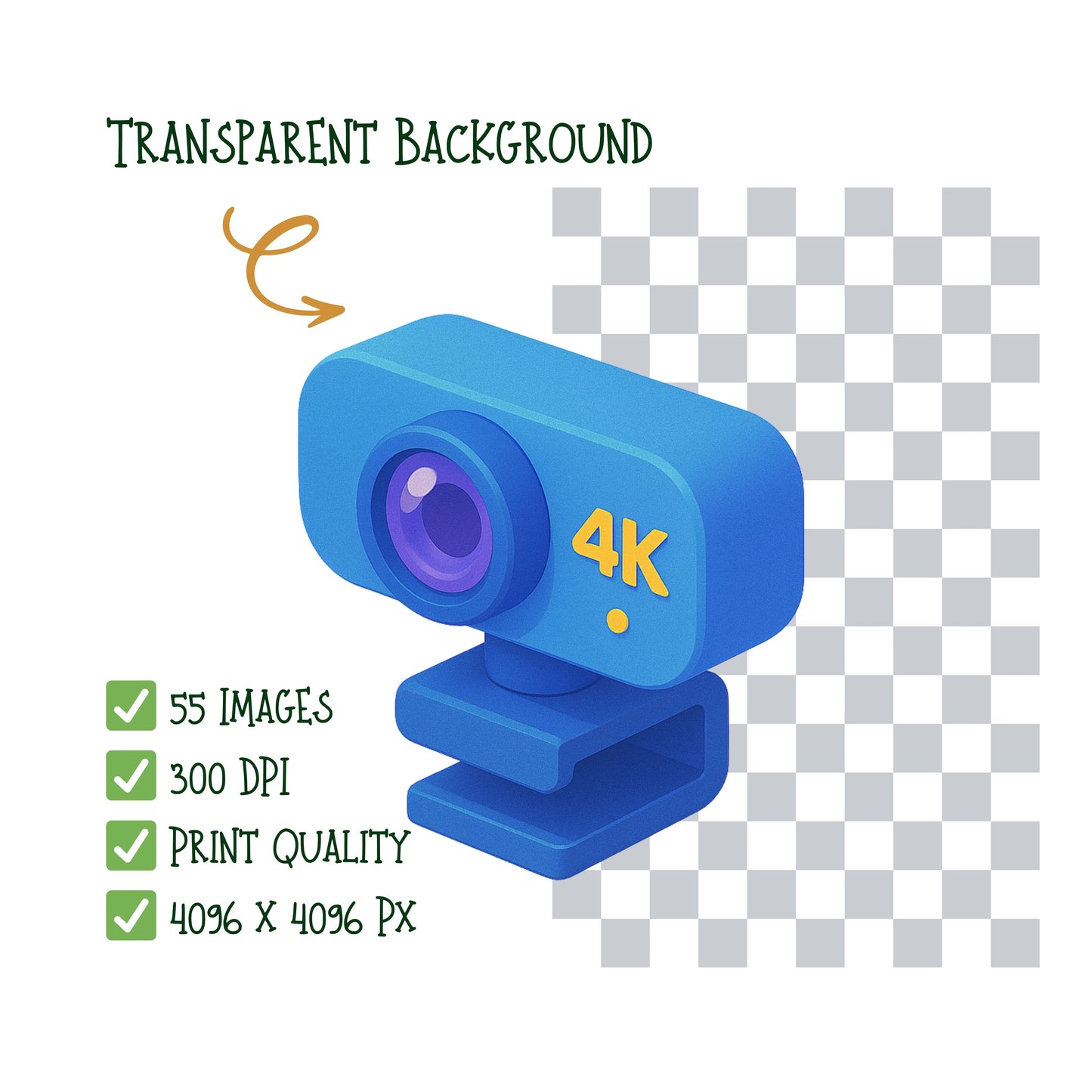 Tech Gadgets 3D Isometric Clipart PNG Bundle – 55 Smart Device, Drone & Keyboard Graphics