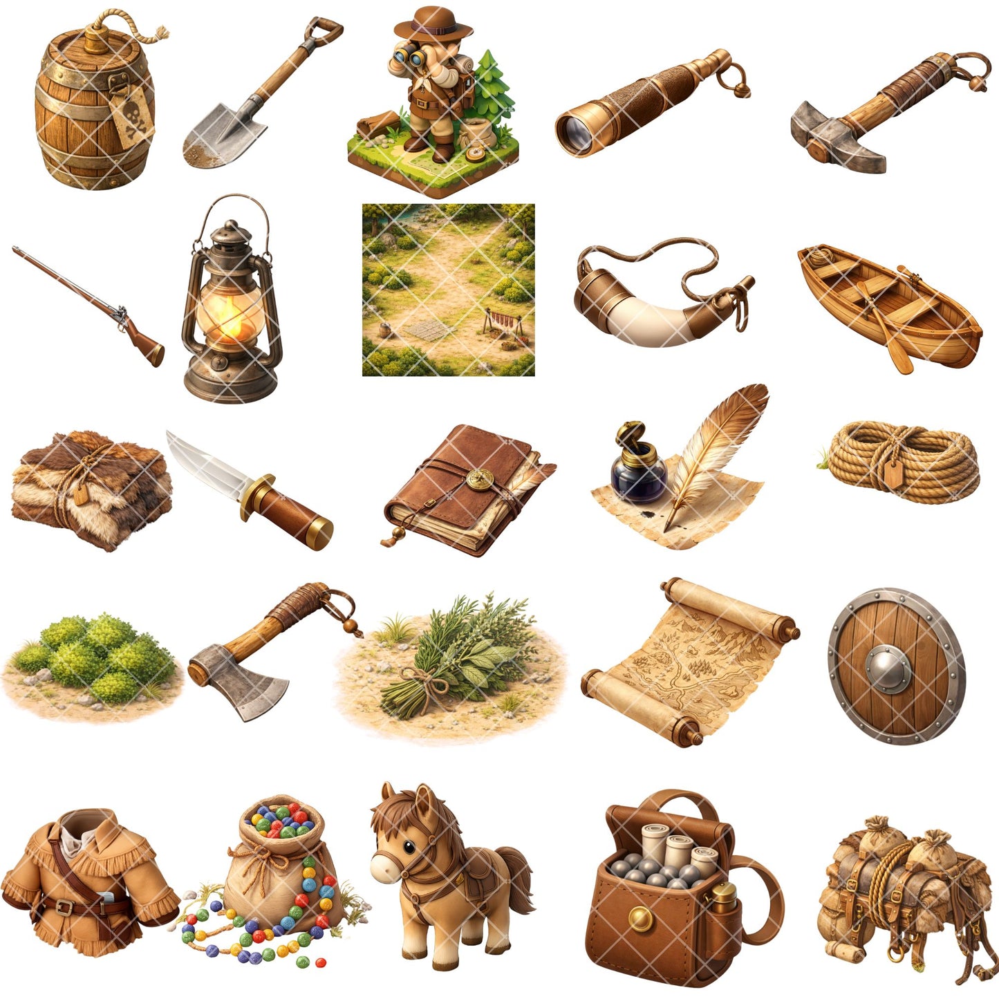 French and Indian War Clipart – 56 Colonial America PNG Files – Redcoat Soldiers, Forts & History Classroom Graphics