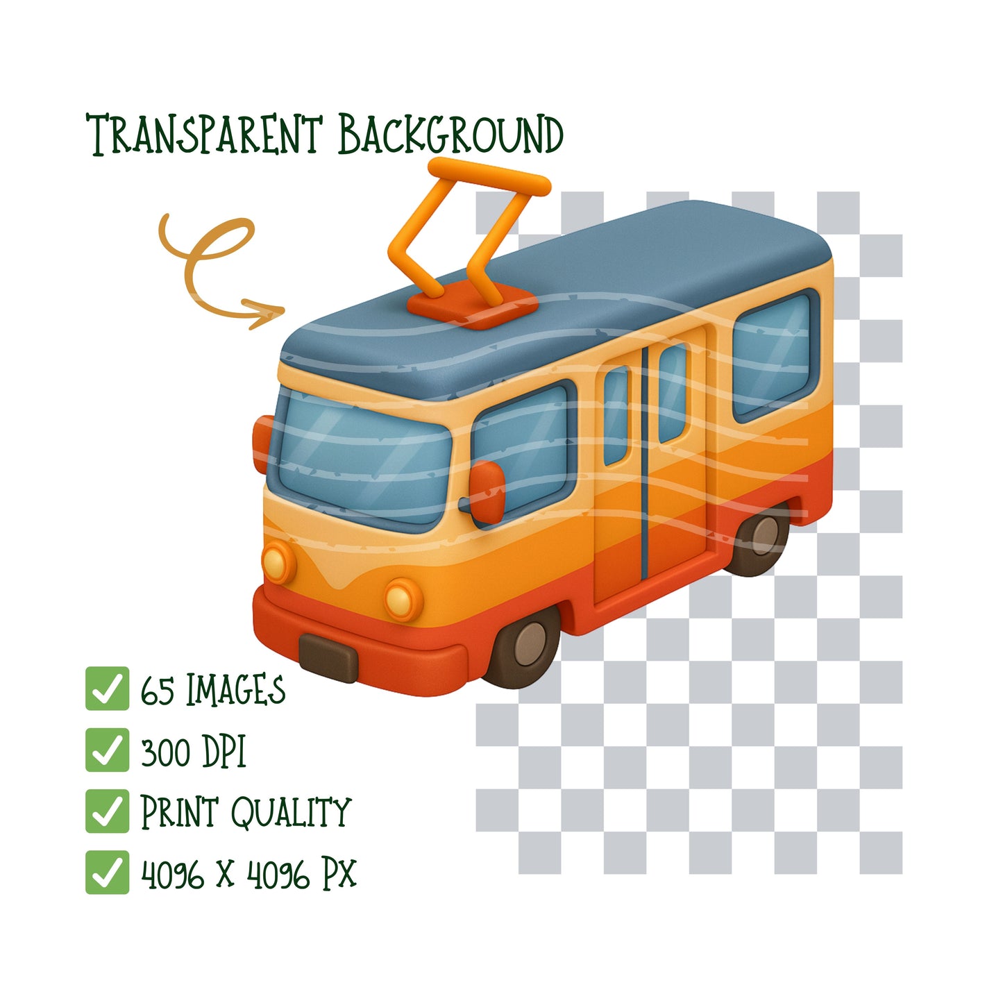 Subway Station Clipart Bundle – 3D Isometric City Transport PNG, Public Transit Graphics, Urban Train Station Icons, 65 PNG