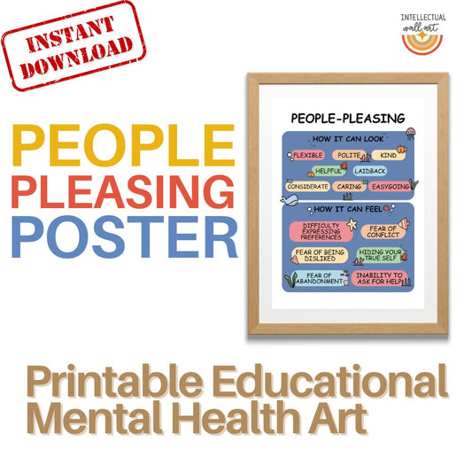 People-Pleasing Poster – Emotional Awareness & Mental Health Printable